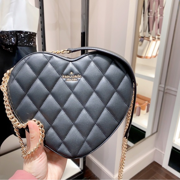 Kate spade Love Quilted Heart Crossbody Purse - Picture 4 of 9